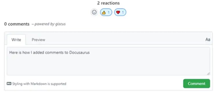 Adding Comments to Docusaurus